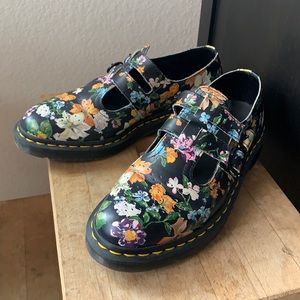 Dr Martens Floral Mary Janes